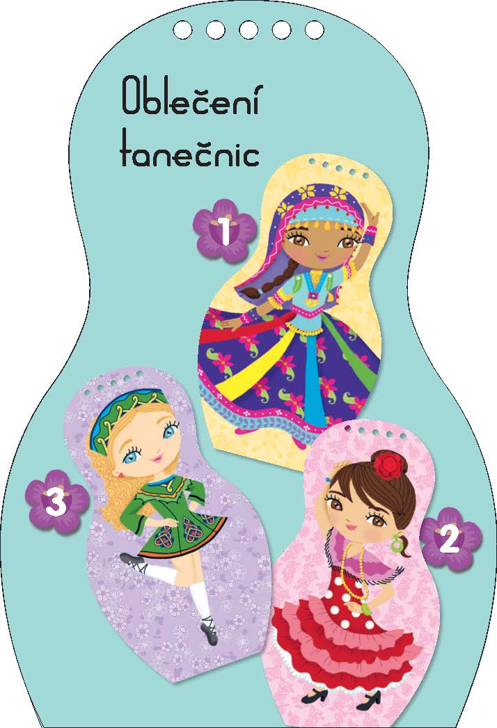 Oblékáme TANEČNICE z celého světa – Omalovánky