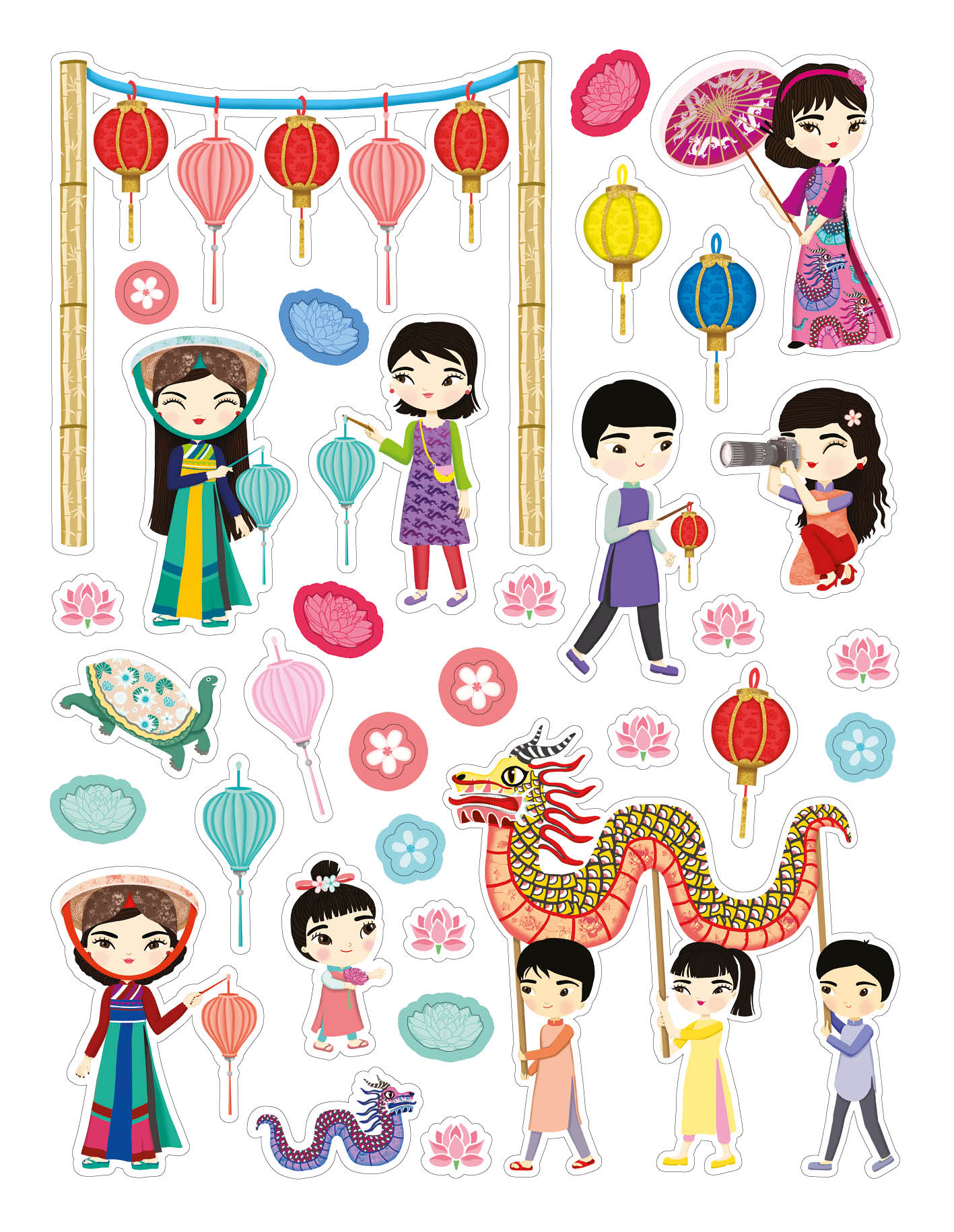 NGOC & HANOJ – Město plné samolepek