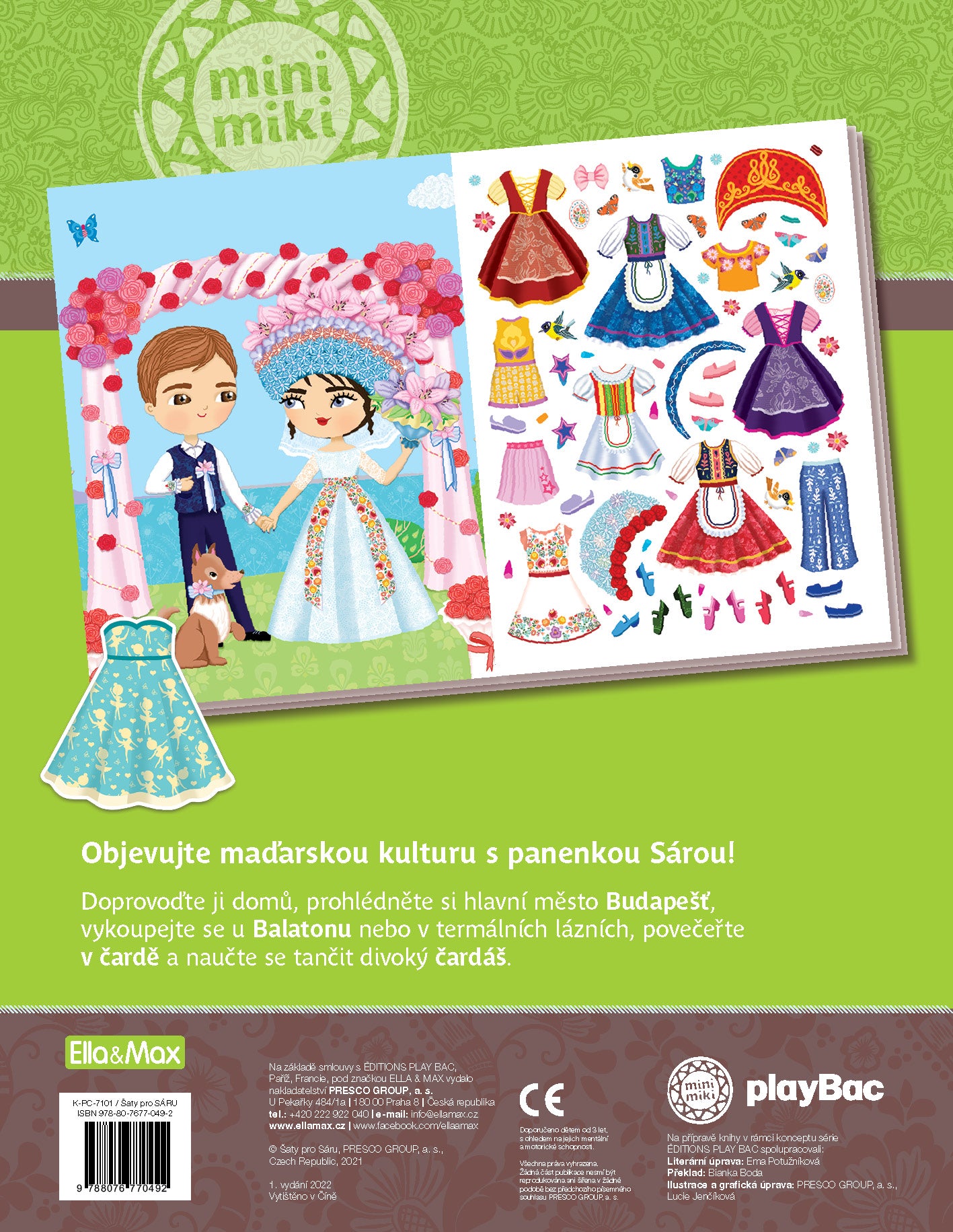 Šaty pro SÁRU ─ Kniha samolepek