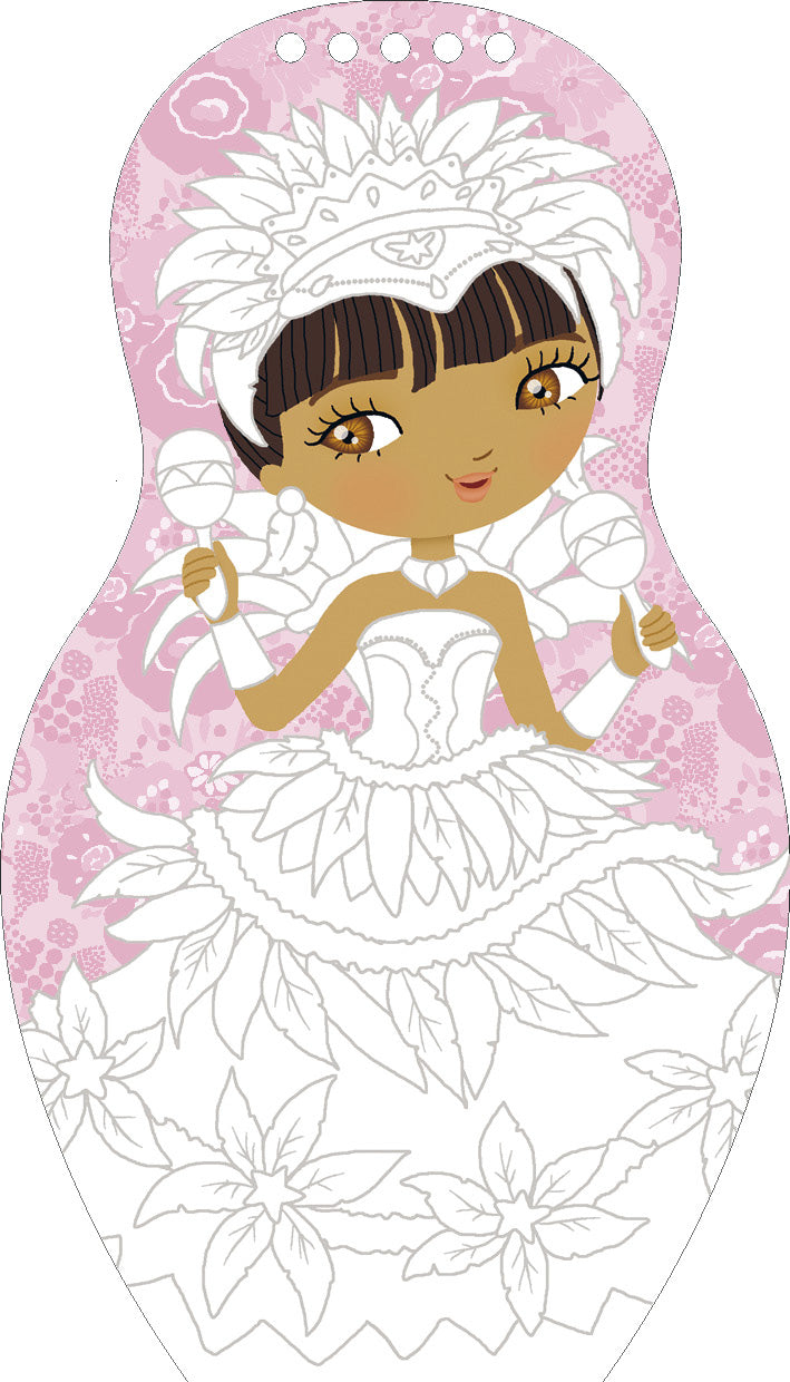 Obliekame bábiky na KARNEVAL – Maľovanky