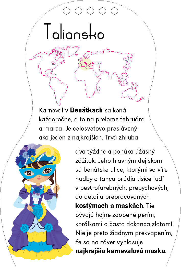 Obliekame bábiky na KARNEVAL – Maľovanky