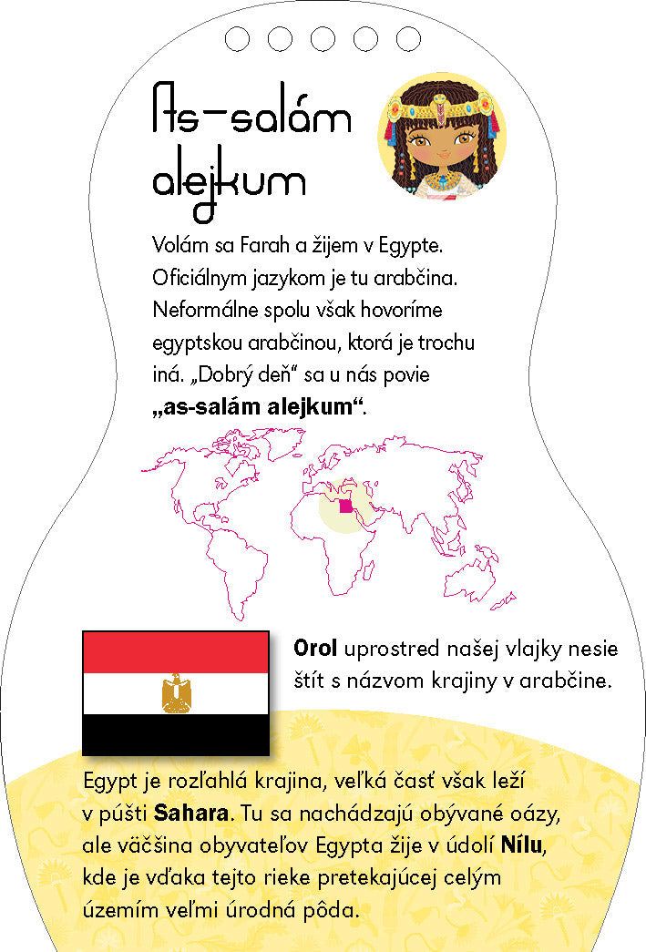 Obliekame egyptské bábiky FARAH – Maľovanky