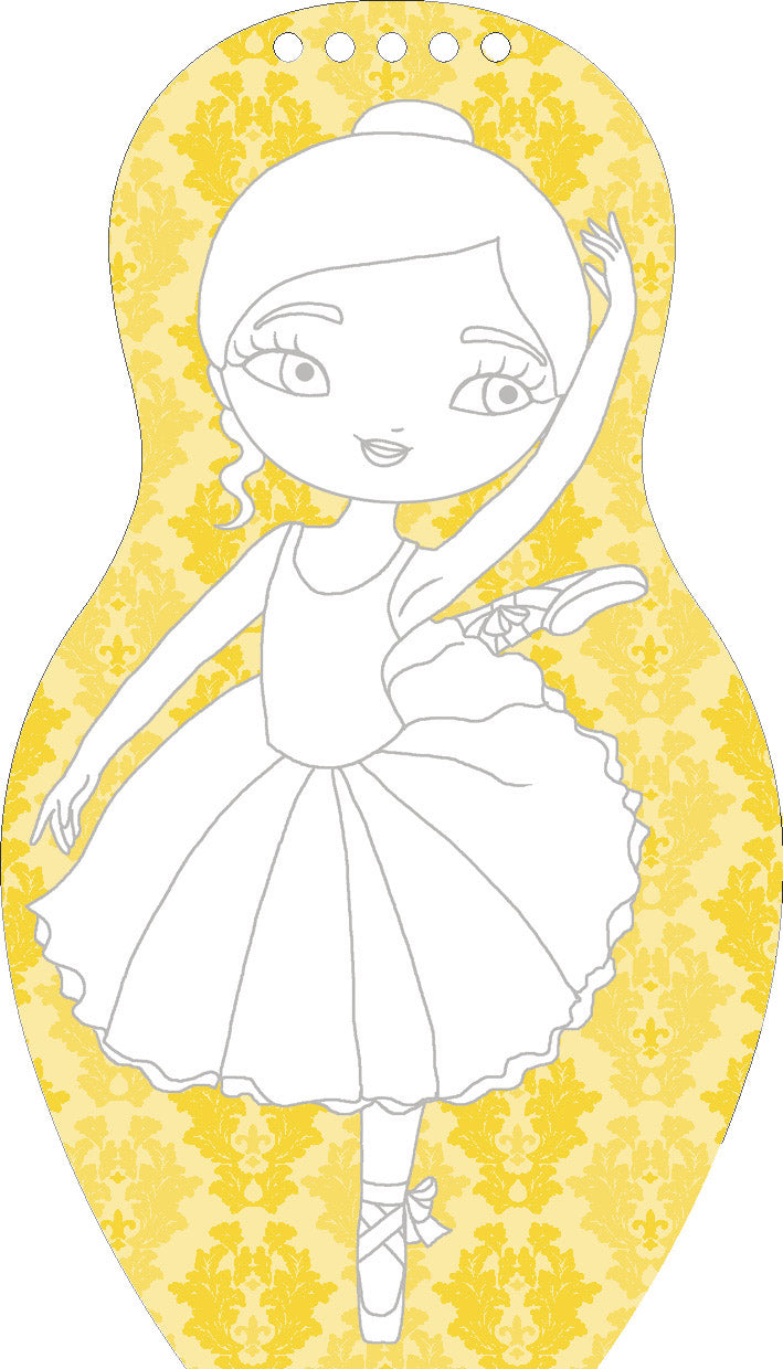 Obliekame baletky EMMA – Maľovanky