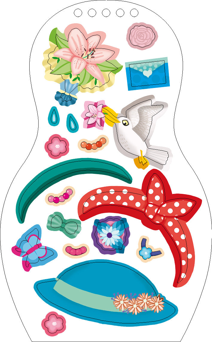 Obliekame maďarské bábiky SÁRA – Maľovanky