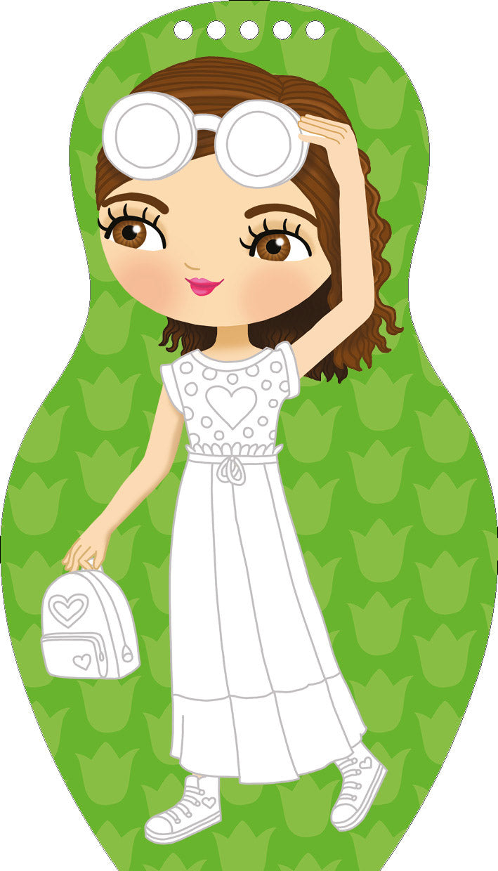 Obliekame maďarské bábiky SÁRA – Maľovanky