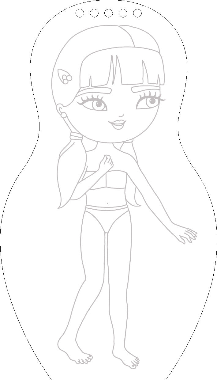 Obliekame maďarské bábiky SÁRA – Maľovanky