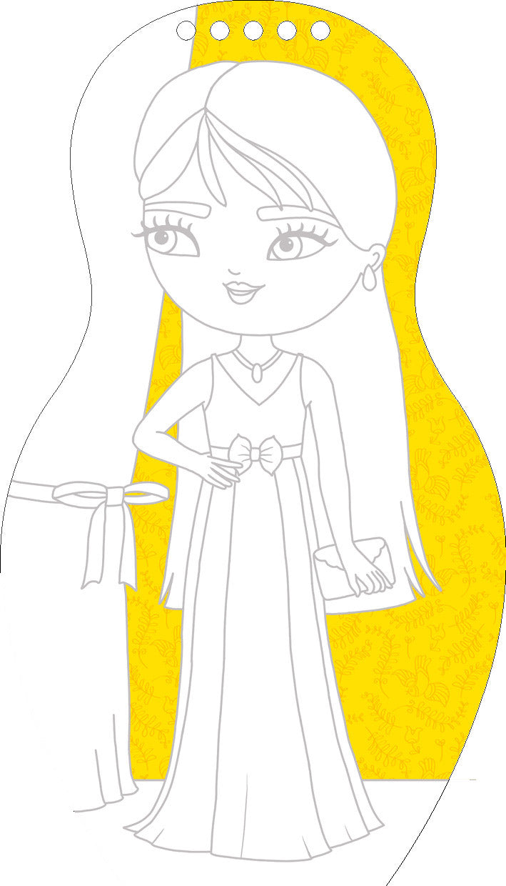 Obliekame maďarské bábiky SÁRA – Maľovanky