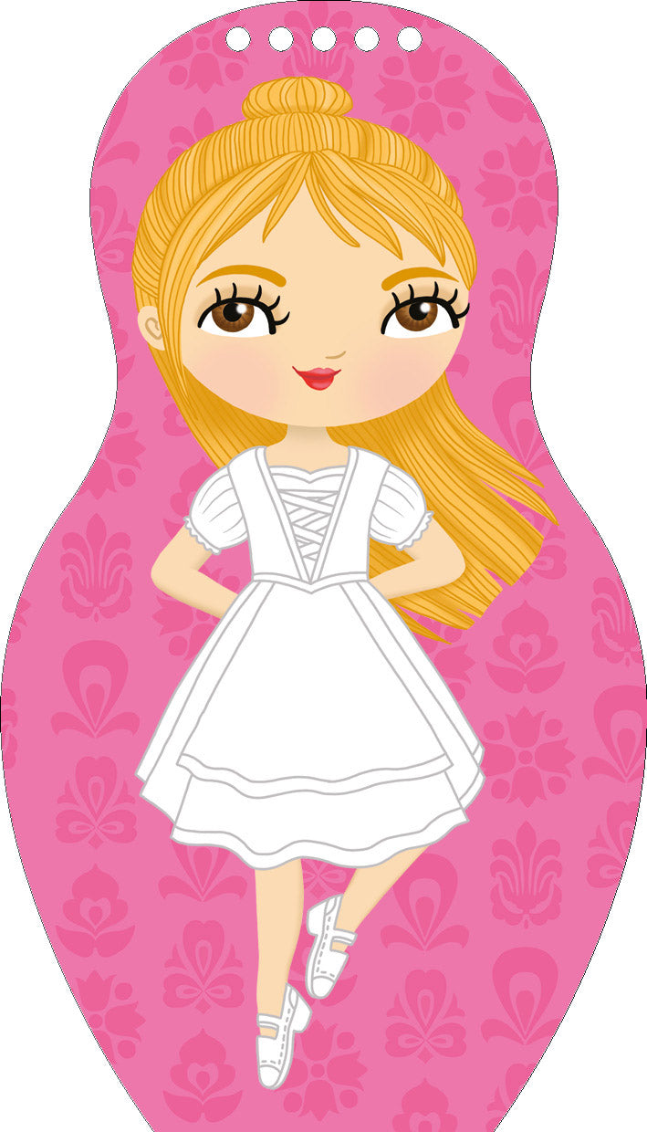 Obliekame maďarské bábiky SÁRA – Maľovanky