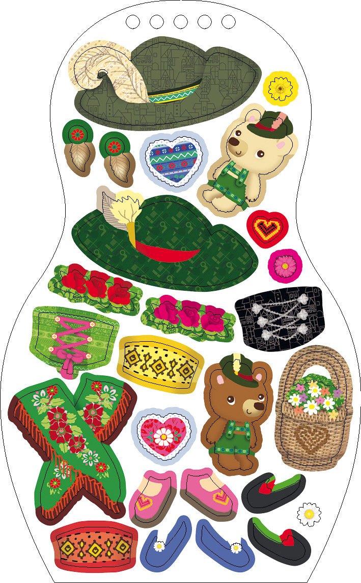 Obliekame nemecké bábiky HANNA – Maľovanky