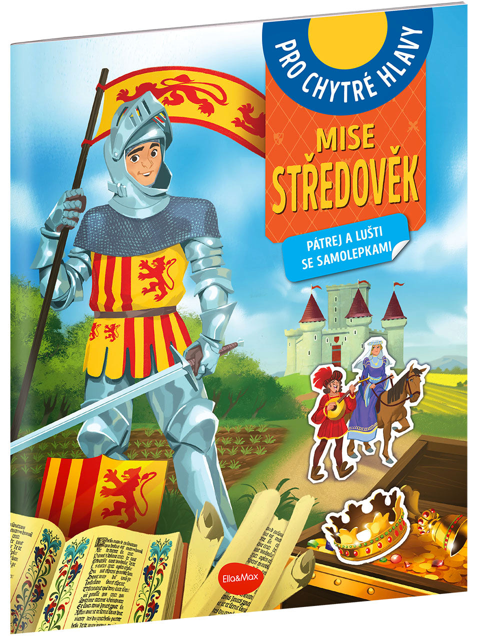 MISE STŘEDOVĚK – Pátrej a lušti se samolepkami