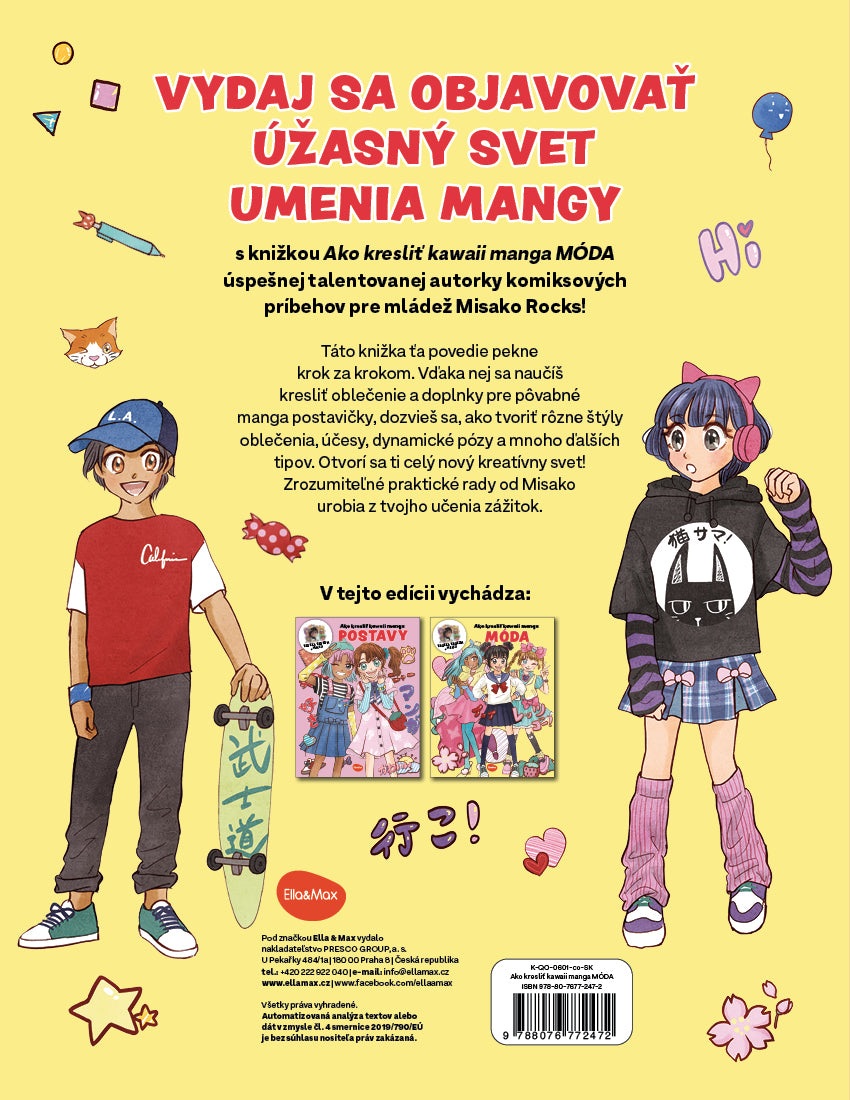 Jako kresliť KAWAII MANGA: MÓDA – Krok za krokom s MISAKO