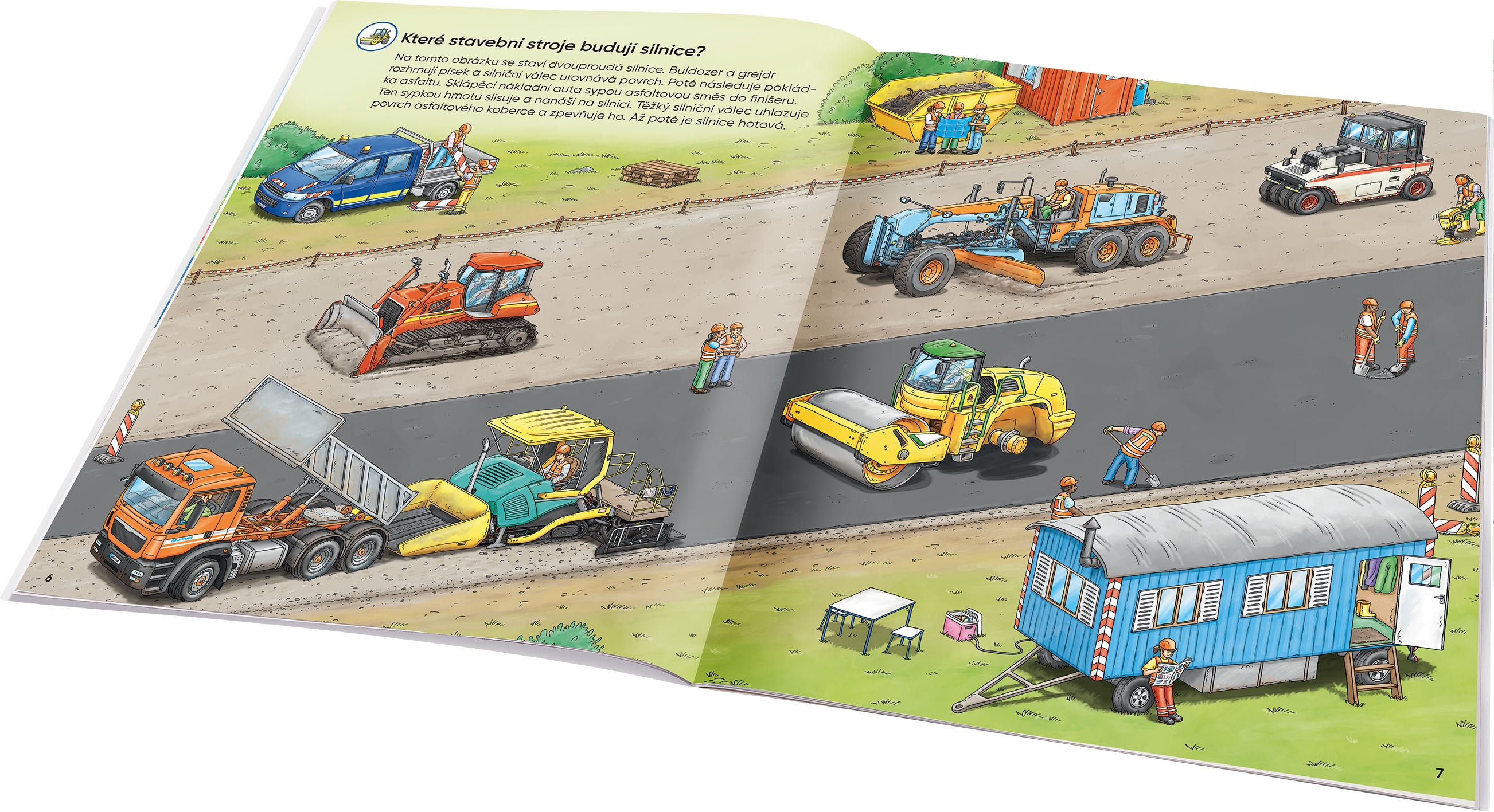Můj první samolepkový sešit – STAVEBNÍ STROJE
