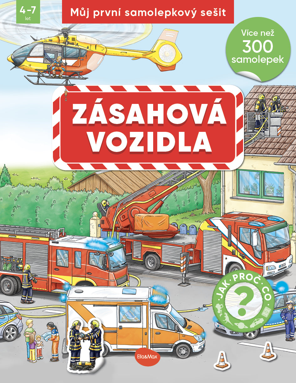 Můj první samolepkový sešit – ZÁSAHOVÁ VOZIDLA