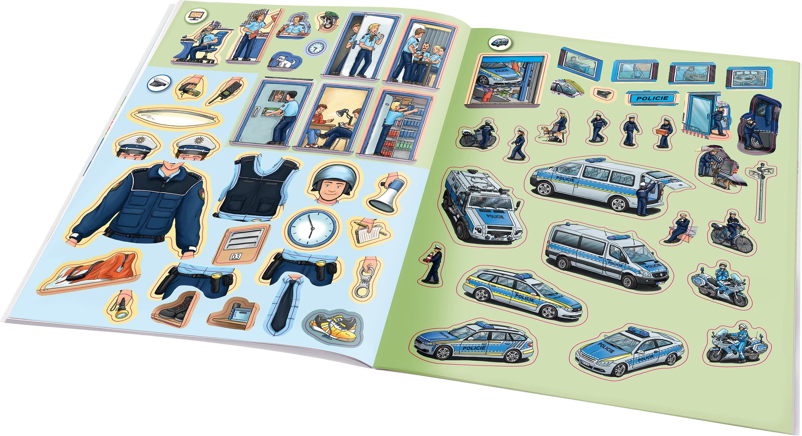 Můj první samolepkový sešit – POLICIE