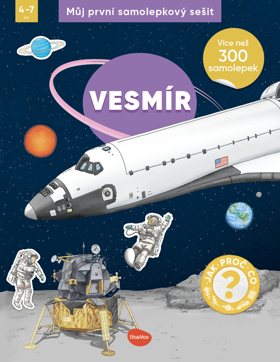 Můj první samolepkový sešit – VESMÍR