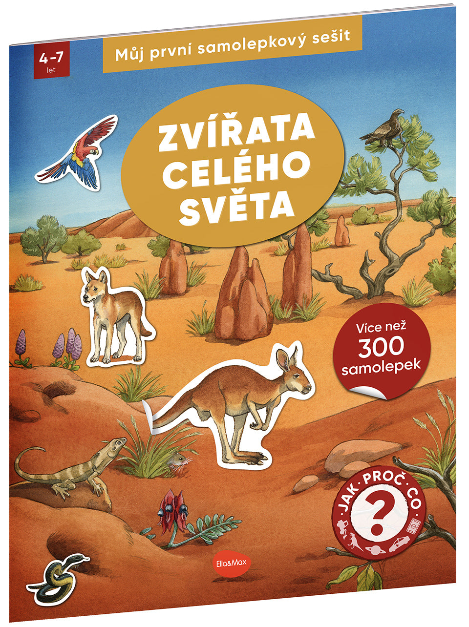 Můj první samolepkový sešit – ZVŘATA CELÉHO SVĚTA