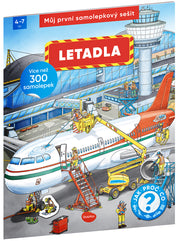 Můj první samolepkový sešit – LETADLA