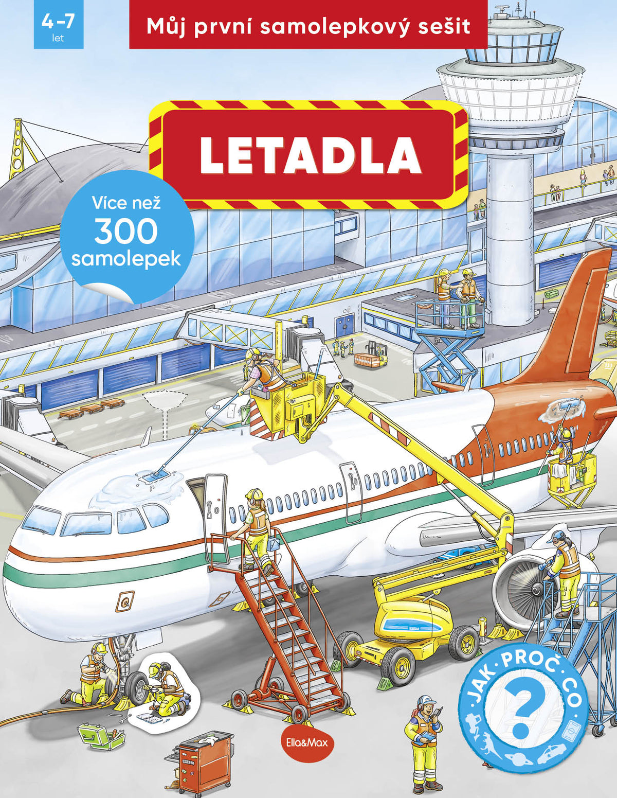 Můj první samolepkový sešit – LETADLA