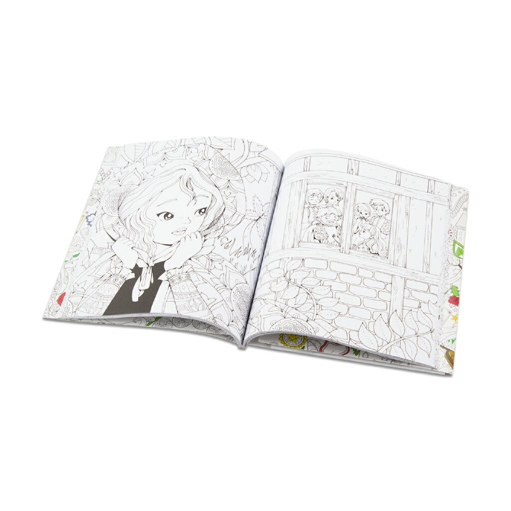 Kráska a zvíře, klasická pohádka a kouzelné omalovánky