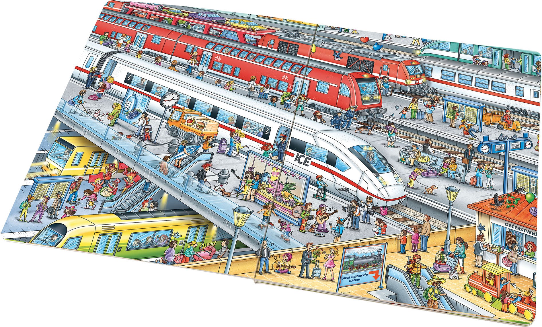 Velká knížka VLAKY pro malé vypravěče