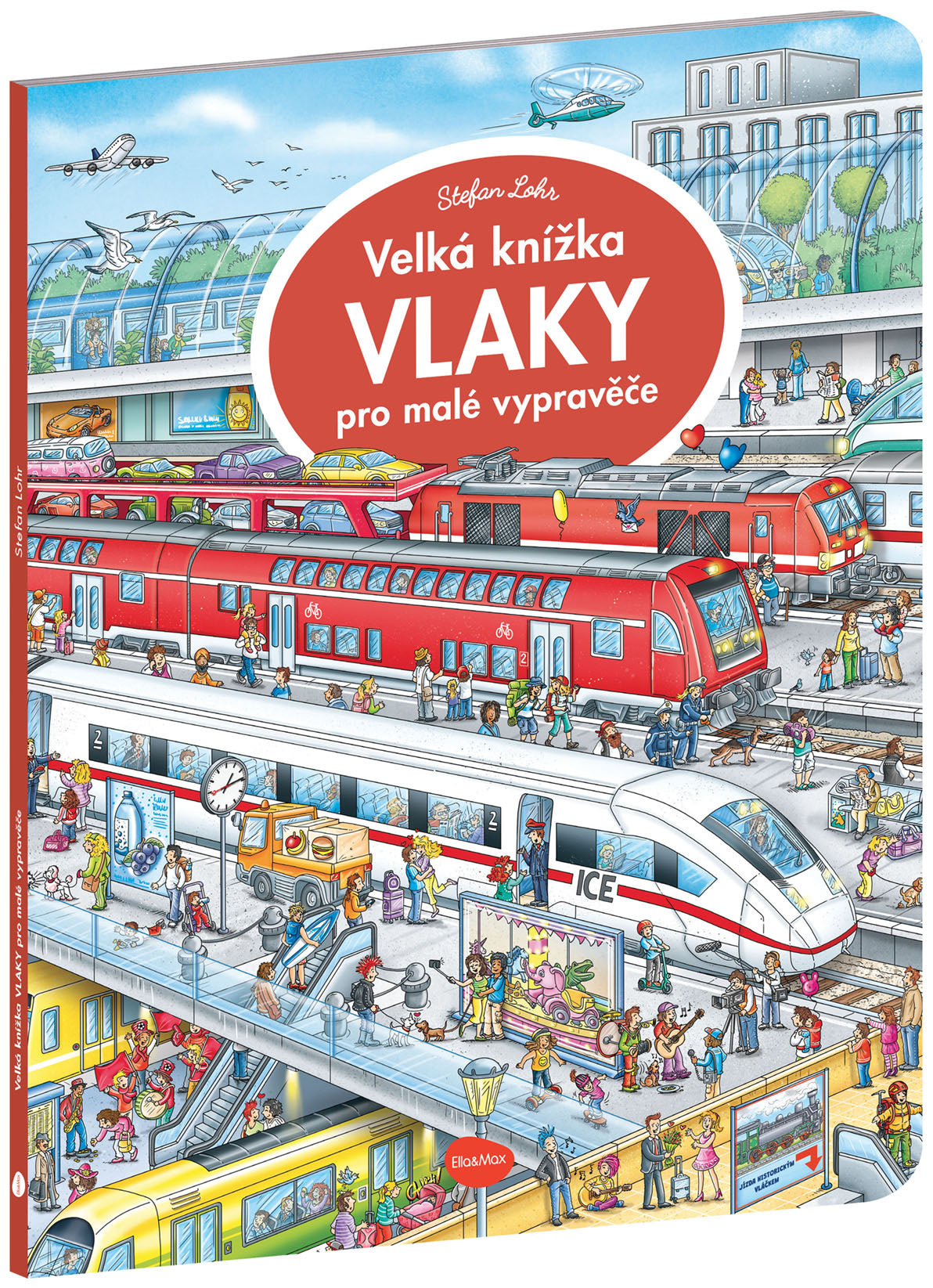 Velká knížka VLAKY pro malé vypravěče