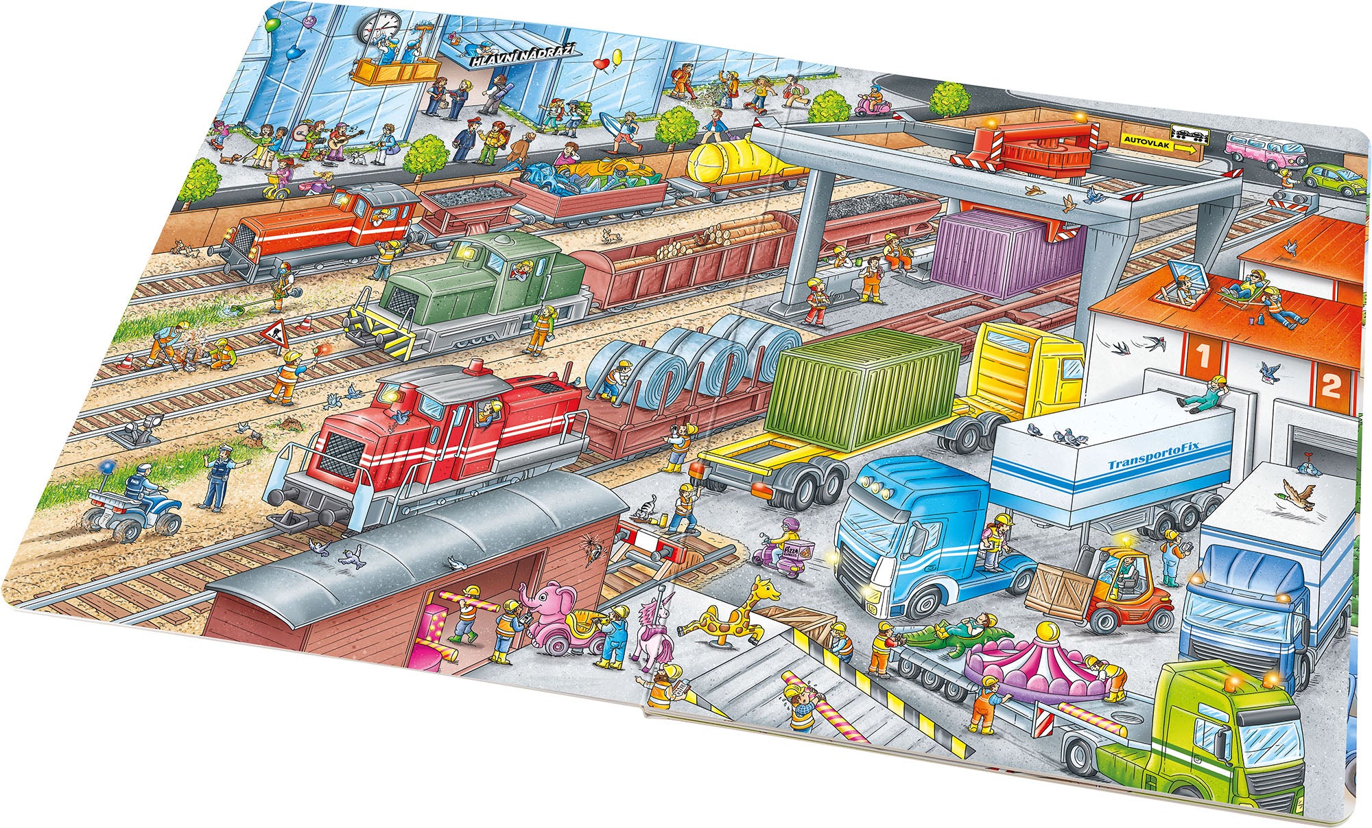 Velká knížka VLAKY pro malé vypravěče