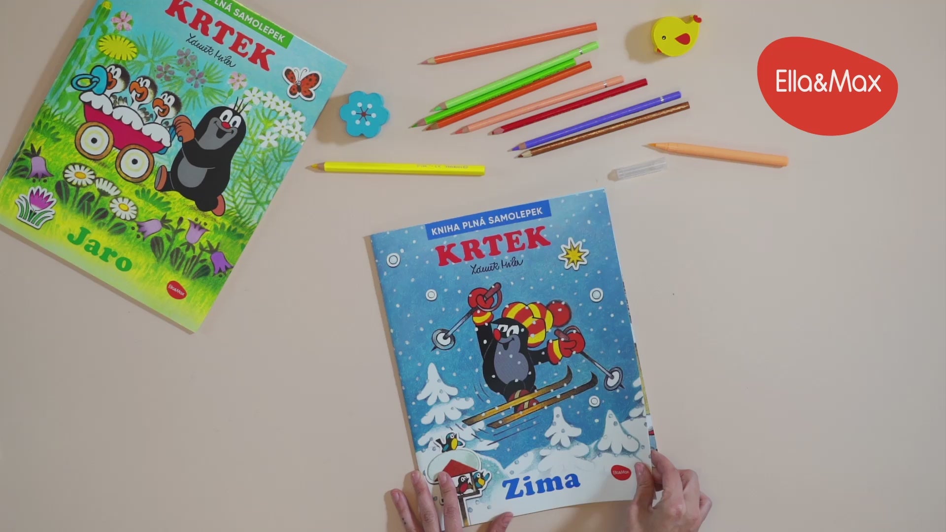 Načíst video: KRTEK a ZIMA  ─ Kniha samolepek